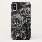 Dubbele Primula Flowers, zwart en wit Case-Mate iPhone Case (Achterkant)