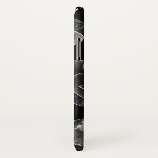 Dubbele Primula Flowers, zwart en wit Case-Mate iPhone Case (Achterkant / rechts)