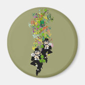 Dubbele probleemloze Ierse tweeling Magneet (Voorkant)