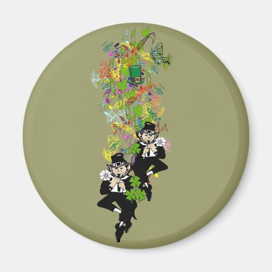 Dubbele probleemloze Ierse tweeling Magneet (Voorkant)