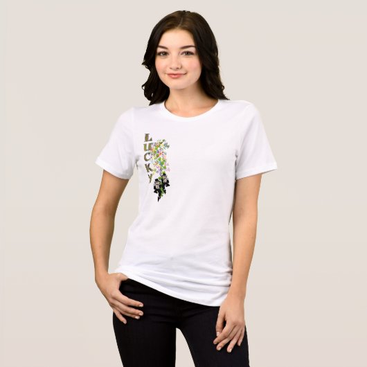 Dubbele probleemloze Ierse tweeling Tri-Blend Shirt (Voorkant volledig)