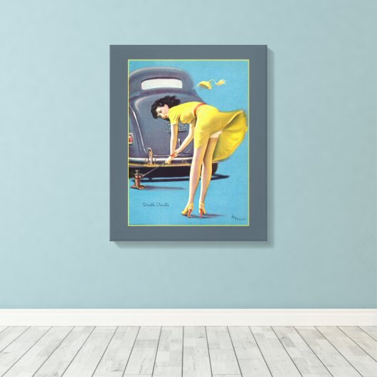 Dubbele problemen canvas afdruk (Insitu (Houten vloer))