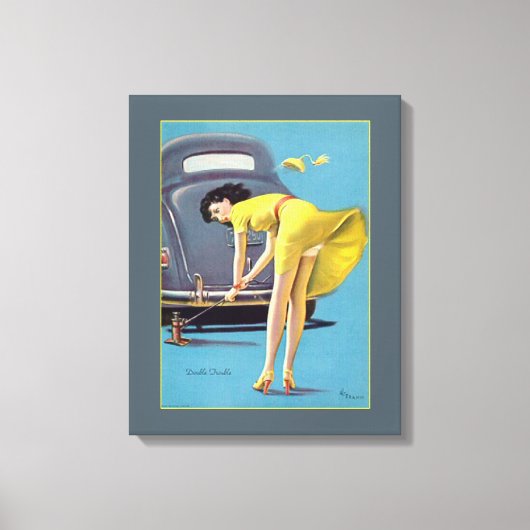 Dubbele problemen canvas afdruk (Voorkant)