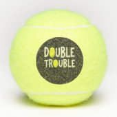 Dubbele Problemen Grappige Tennisballen (Voorkant)