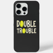Dubbele Problemen Grappige Tennisballen Case-Mate iPhone Case (Achterkant)