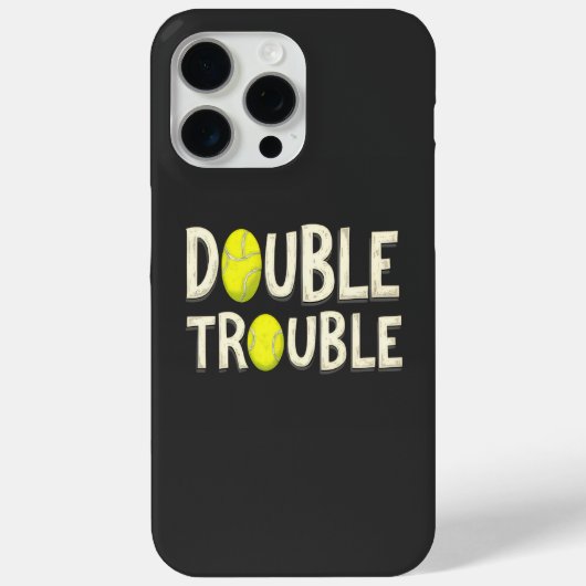 Dubbele Problemen Grappige Tennisballen Case-Mate iPhone Case (Achterkant)
