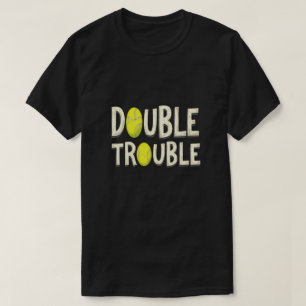 Dubbele Problemen Grappige Tennisballen T-shirt