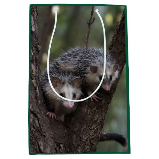 Dubbele problemen in het bladerdak: Twin Possums Medium Cadeauzakje (Voorkant)