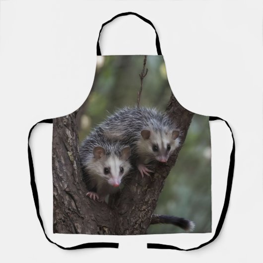 Dubbele problemen in het bladerdak: Twin Possums Schort (Voorkant)