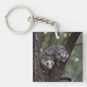 Dubbele problemen in het bladerdak: Twin Possums Sleutelhanger