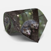 Dubbele problemen in het bladerdak: Twin Possums Stropdas (Opgerold)