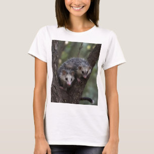 Dubbele problemen in het bladerdak: Twin Possums T-shirt