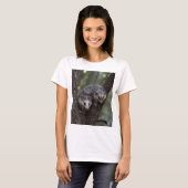 Dubbele problemen in het bladerdak: Twin Possums T-shirt (Voorkant volledig)
