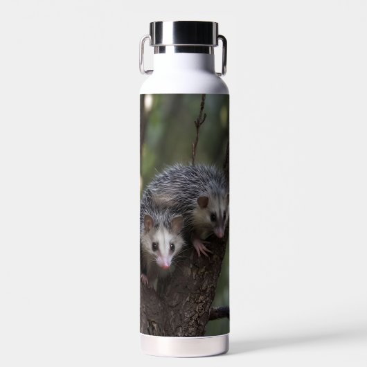Dubbele problemen in het bladerdak: Twin Possums Waterfles (Voorkant)