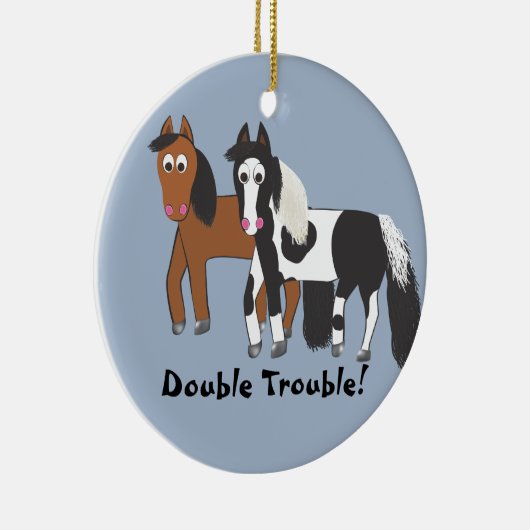 Dubbele problemen! keramisch ornament (Rechts)