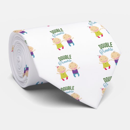 Dubbele problemen stropdas (Opgerold)