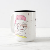 Dubbele problemen tweekleurige koffiemok (Voorkant links)