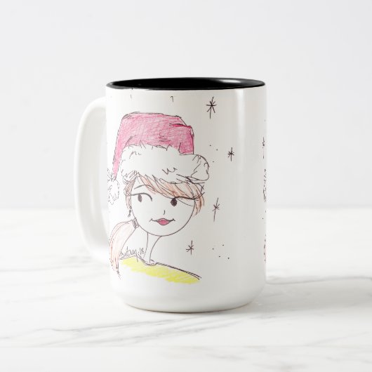 Dubbele problemen tweekleurige koffiemok (Voorkant links)