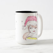 Dubbele problemen tweekleurige koffiemok (Voorkant rechts)