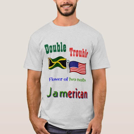 Dubbele problemen van Jamaicaan-Amerikaanse t-shir T-shirt (Voorkant)
