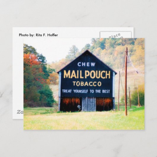 Dubbele Purpose Barn Postcard Briefkaart (Voorkant / Achterkant)