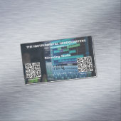 Dubbele QR-code klein Magnetisch Visitekaartje (Voorbeeld)