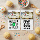 Dubbele QR-code scanbare betalings-ID-badge Badge