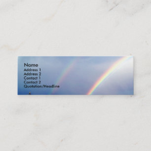 Dubbele Rainboogprofielkaart Mini Visitekaartje