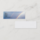 Dubbele Rainboogprofielkaart Mini Visitekaartje (Voorkant / Achterkant)