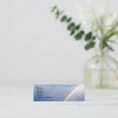 Dubbele Rainboogprofielkaart Mini Visitekaartje (Staand voorkant)