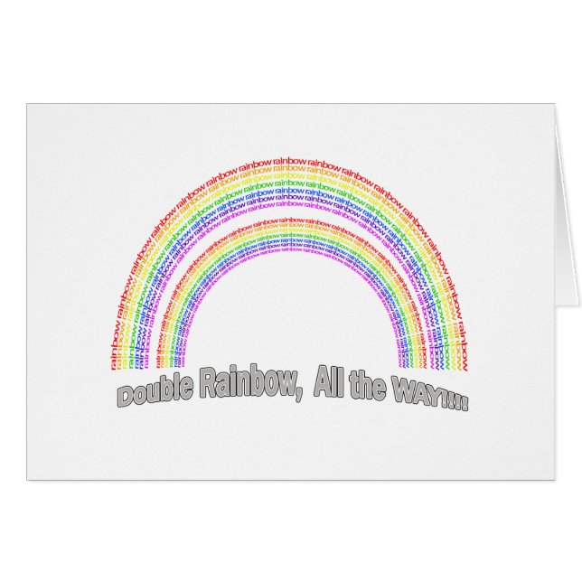 DUBBELE RAINBOW (Voorkant Horizontaal)
