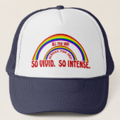 DUBBELE RAINBOW - DUS VIVID ZO INTENT TRUCKER PET (Voorkant)