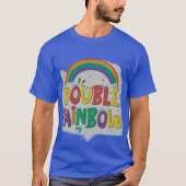 DUBBELE RAINBOW T-SHIRT (Voorkant)