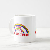 DUBBELE RAINBOW - WAT BETEKENT HET? KOFFIEMOK (Voorkant links)