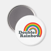 Dubbele regenboog (Accessoire) Magneet (Voorkant / Achterkant)