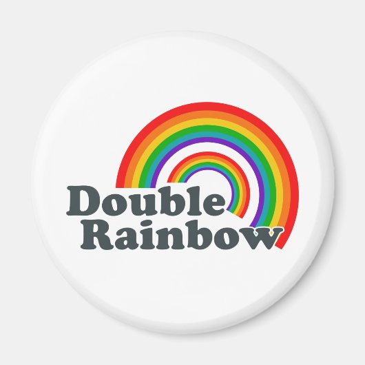 Dubbele regenboog (Accessoire) Magneet (Voorkant)