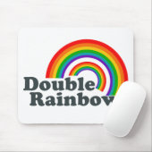Dubbele regenboog (Accessoire) Muismat (Met muis)