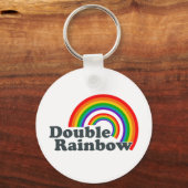Dubbele regenboog (Accessoire) Sleutelhanger (Voorkant)