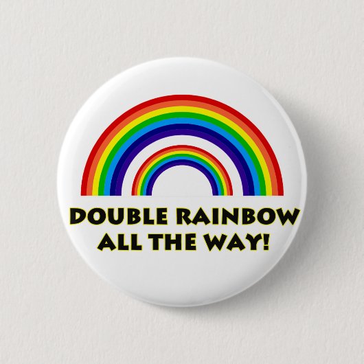 Dubbele regenboog. ALLES WAT! Ronde Button 5,7 Cm (Voorkant)