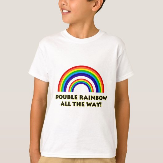Dubbele regenboog. ALLES WAT! T-shirt (Voorkant)
