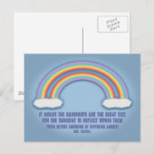 Dubbele regenboog betekent briefkaart (Voorkant / Achterkant)