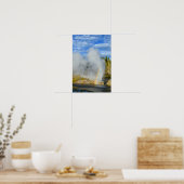 Dubbele regenboog bij Riverside Geyser, Yellowston Poster (Keuken)