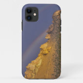 Dubbele regenboog boven een rotsformatie bij Smith Case-Mate iPhone Case (Achterkant)