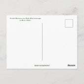 Dubbele regenboog boven tafelrots Boise Idaho Briefkaart (Achterkant)