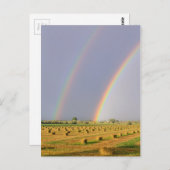 Dubbele regenboog briefkaart (Voorkant / Achterkant)
