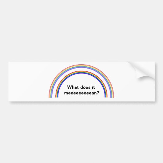 Dubbele regenboog bumpersticker (Voorkant)