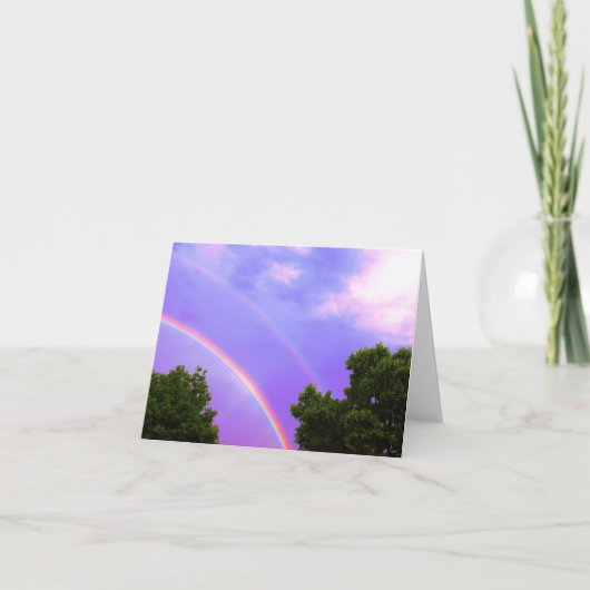 Dubbele Regenboog Kaart (Voorkant)