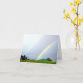 Dubbele Regenboog Kaart (Gele Bloem)