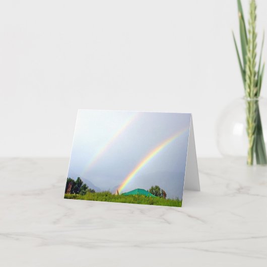 Dubbele Regenboog Kaart (Voorkant)