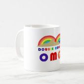 Dubbele regenboog koffiemok (Voorkant links)